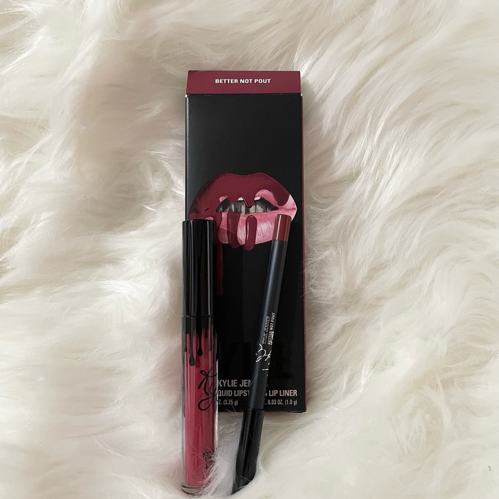 NEW Kylie Jenner Matte Liquid Lipstick & Lip Liner in the color Better Not Pout